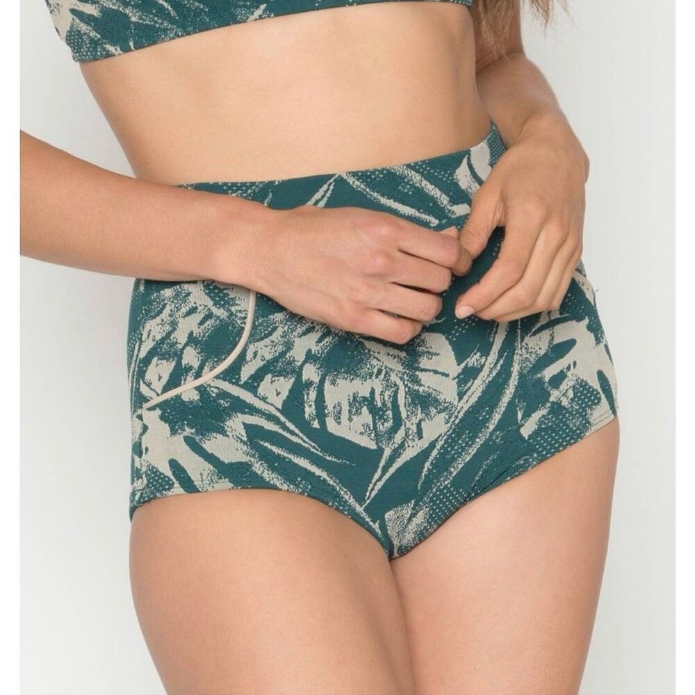 Seea Georgia High Waisted Bikini Bottom | Seafoam Green in Medium